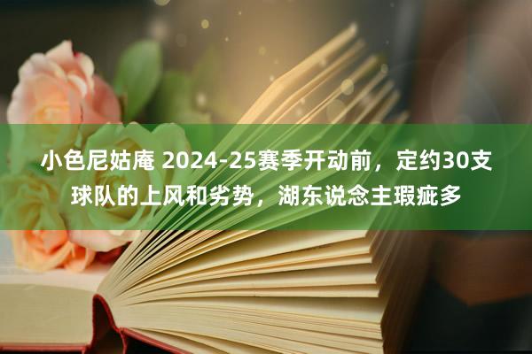 小色尼姑庵 2024-25赛季开动前，定约30支球队的上风和劣势，湖东说念主瑕疵多