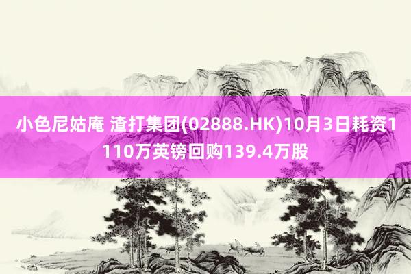 小色尼姑庵 渣打集团(02888.HK)10月3日耗资1110万英镑回购139.4万股