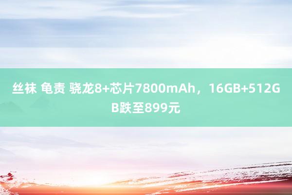 丝袜 龟责 骁龙8+芯片7800mAh，16GB+512GB跌至899元