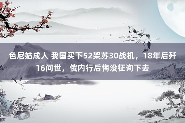 色尼姑成人 我国买下52架苏30战机，18年后歼16问世，俄内行后悔没征询下去