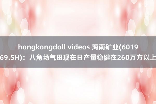 hongkongdoll videos 海南矿业(601969.SH)：八角场气田现在日产量稳健在260万方以上