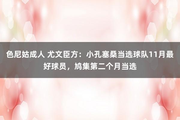 色尼姑成人 尤文臣方：小孔塞桑当选球队11月最好球员，鸠集第二个月当选