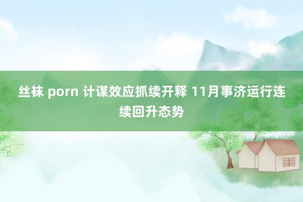 丝袜 porn 计谋效应抓续开释 11月事济运行连续回升态势