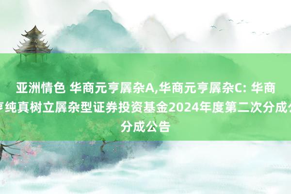 亚洲情色 华商元亨羼杂A，华商元亨羼杂C: 华商元亨纯真树立羼杂型证券投资基金2024年度第二次分成公告