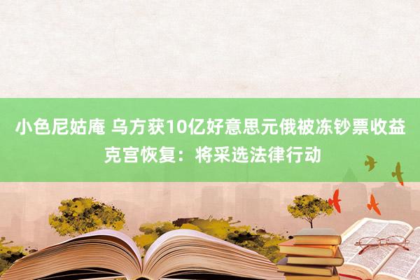 小色尼姑庵 乌方获10亿好意思元俄被冻钞票收益 克宫恢复：将采选法律行动