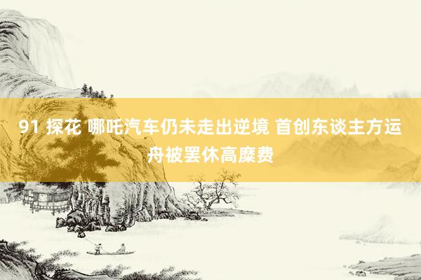 91 探花 哪吒汽车仍未走出逆境 首创东谈主方运舟被罢休高糜费