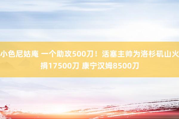 小色尼姑庵 一个助攻500刀！活塞主帅为洛杉矶山火捐17500刀 康宁汉姆8500刀